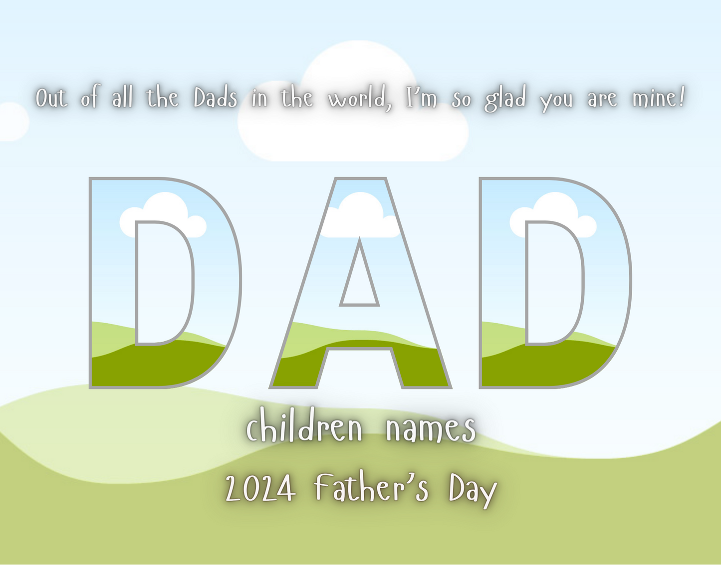 Dad Editable Digital  Design (1 total)